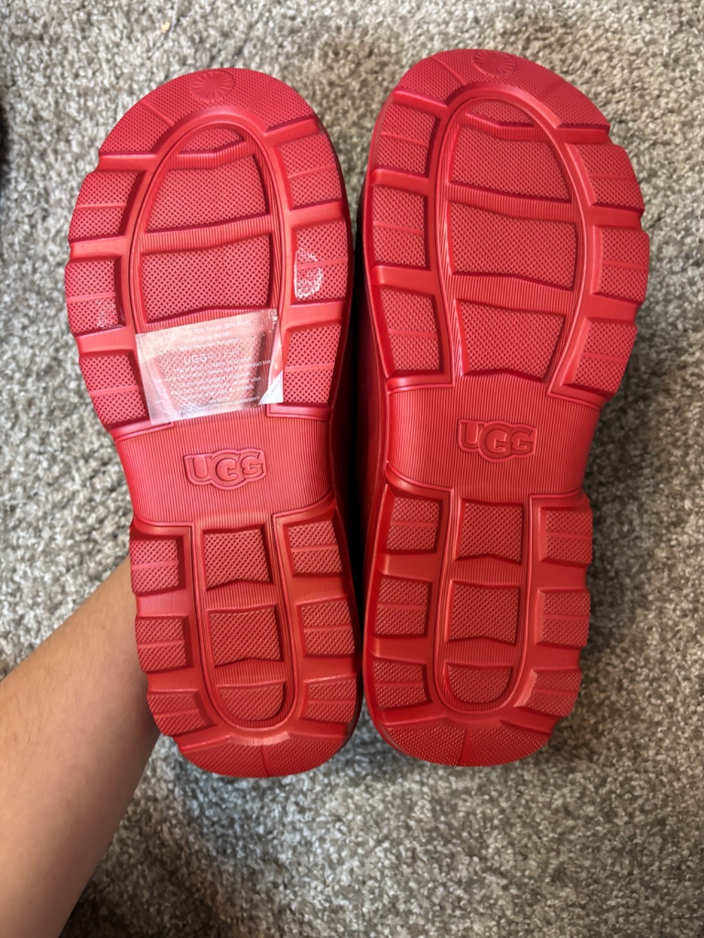 UGG Tasman X Rain Boots Samba Red Waterproof Women’s 10 - Picture 5 of 5